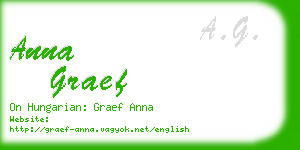 anna graef business card